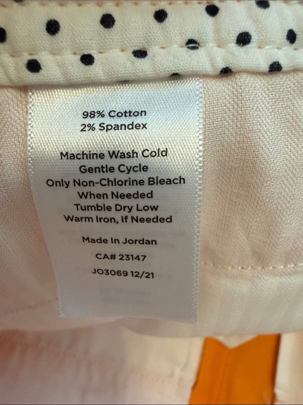 TALBOTS Women's Orange Bermuda Shorts, 2P, NWOT